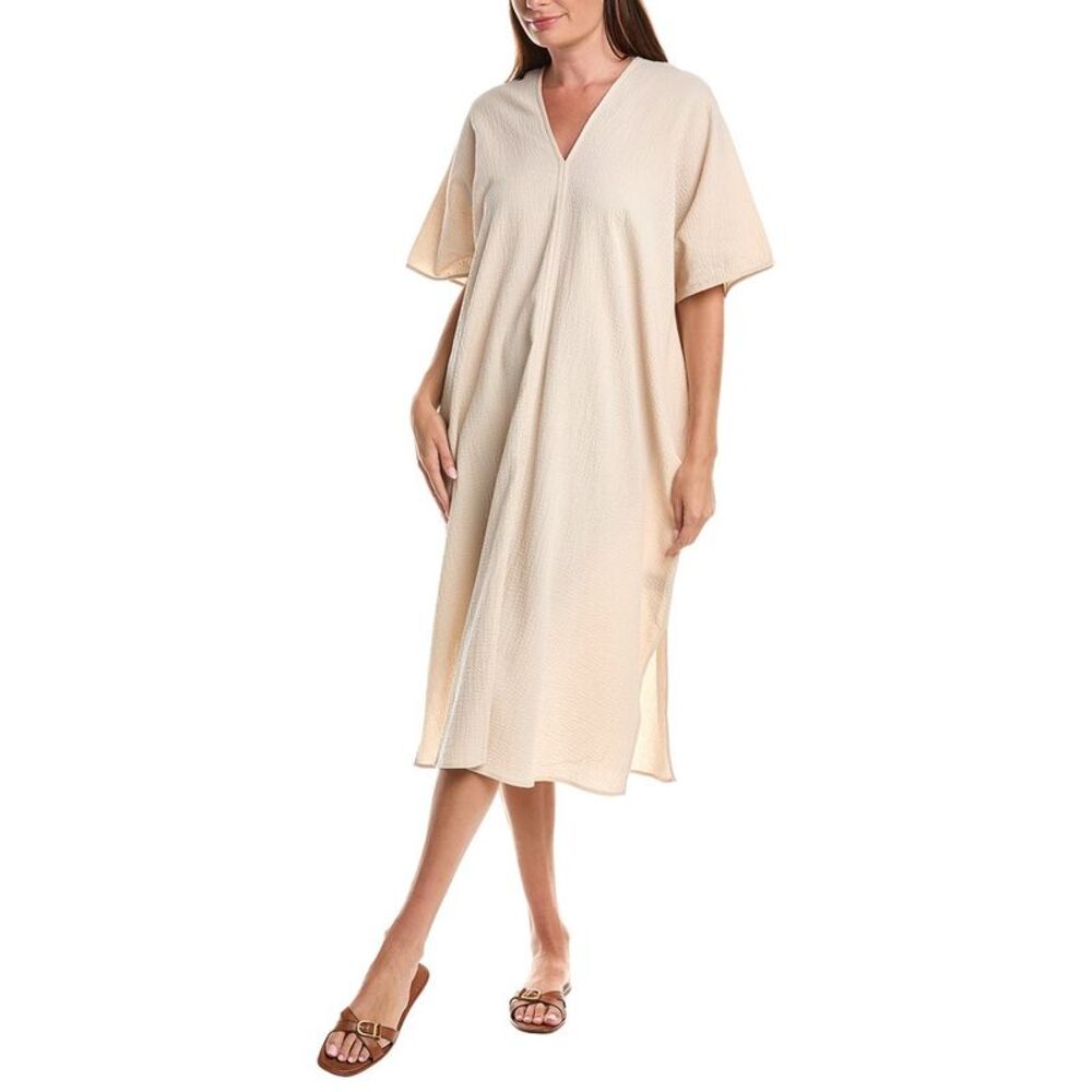 Natori Womens Onsen Caftan, Beige